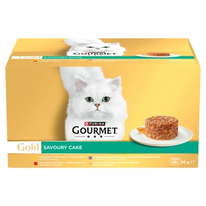 Purina Gourmet Gold Hrană pentru pisici Savoury Cake 48 x 85 g