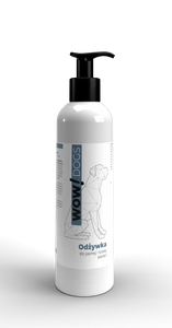 WOW! DOGS Balsam pentru blană deschisă și albă 250 ml