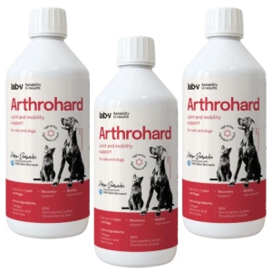 LAB-V Arthrohard 3x500ml Formulă de susținere a articulațiilor pentru câini și pisici