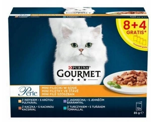 Purina Gourmet Perle Mini Files Hrana pisici 12x85g