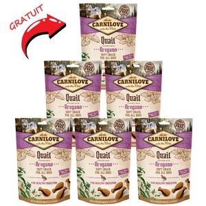 Carnilove Semi-Moist Snack, gustare moale cu oregano 200 g 5+1 GRATUIT!!!