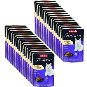 ANIMONDA Cat Vom Feinsten Adult Carne de vânat + file de curcan Pungă de 36x85g