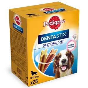 Pedigree DentaStix Delicatese dentare pentru câini de peste 4 luni și peste 10-25 kg 28 szt. - 4x180g