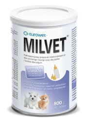 Eurowet Milvet Lapte de înlocuire pentru căței și pisicuțe 800g