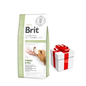Brit Grain Free Veterinary Diet Dog Diabetes Curcan cu Mazăre 12 kg + SURPRIZĂ PENTRU CÂINE