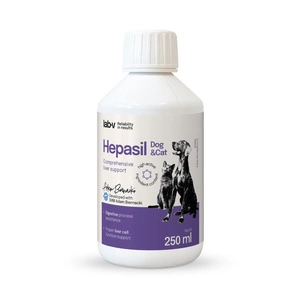 Lab-v Hepasil Dog & Cat – supliment pentru susținerea funcției hepatice la câini și pisici, 250 ml