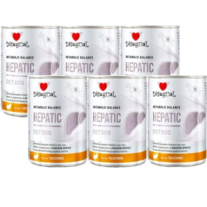 Disugual Hrană umedă pentru câini Veterinary HEPATIC Curcan (adult) 6x400g