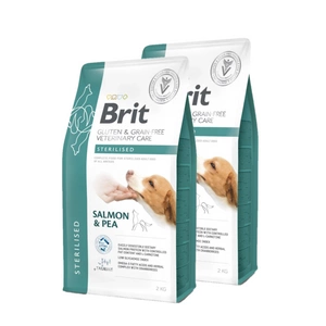 Brit GF Veterinary Diets Dog fără gluten și cereale pentru câini sterilizați 2x2kg