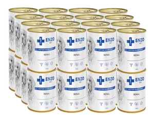 ENZO VET Dietă renală pentru afecțiuni renale cu carne de vită pentru câini 32x400g