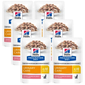 HILL'S PD Prescription Diet Feline c/d Somon 6x85g pungă