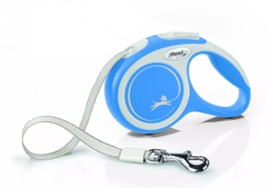 Flexi New Comfort L Leash Tape 8 m până la 50 kg Albastru