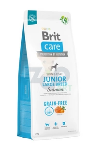 BRIT CARE Dog Grain-free Junior Large Breed Salmon 12kg + LAB V 500ml - 5% off !!!