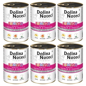 Dolina Noteci Premium Junior Inimi de curcan Rich 6x400g