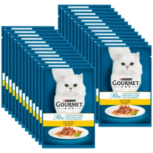 Purina Gourmet Perle Hrană pentru pisici mini fileuri în sos de pui 26x85g