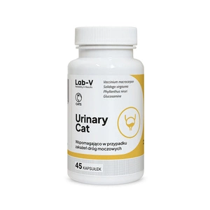 Lab-v Urinary Cat – Suport pentru sistemul urinar la pisici, 45 capsule