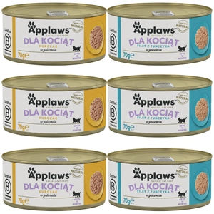 Applaws Cat Kitten pentru pisoi Mix de arome 6x70g