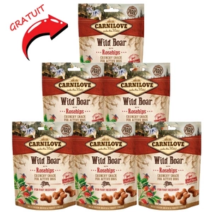 Carnilove Crunchy Snack, mistreț și măceșe 200 g 5+1 GRATUIT!!!