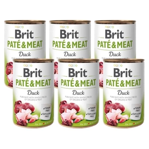 Brit Pate & Meat Cu rață 6x400g