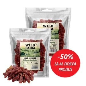 WILD FARM cârnați de miel 2x500g tratează câinii
