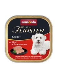 Animonda Dog Vom Feinsten Adult Carne de vită și inimioare de curcan 150 g