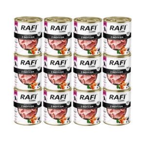 DOLINA NOTECI Rafi Classic hrană umedă pentru câini cu curcan 12x800g