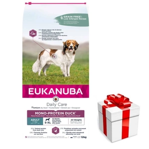 EUKANUBA Adult Daily Care Mono-Protein Duck - 12 kg + SURPRIZĂ PENTRU CÂINELE TĂU
