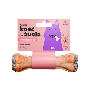 AZANKI Os de mestecat din piele de cerb pentru cai - M/L 17cm10 cm
