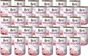 Brit Pate & Meat Puppy Pui și curcan 30x400g