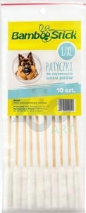 BambooStick Bețe de curățat urechile pentru câini mărimea L/XL 10sz