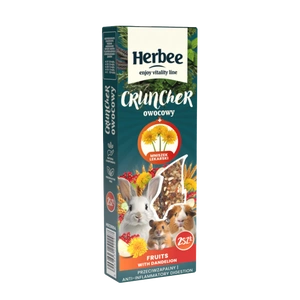 HERBEE cruncher pentru rozătoare și iepuri 115 g fructat cu păpădie