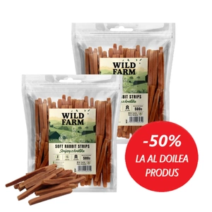 WILD FARM Rabbit Strips 2x500g tratează câinii