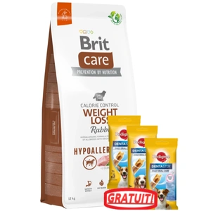 BRIT CARE Hrană de slăbit pentru iepuri 12 kg +3xDentaStix GRATUIT!