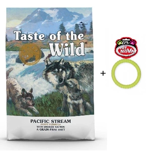 Taste Of The Wild Pacific Stream Puppy 12,2 kg+Pet Nova DOG LIFE STYLE Ringo 9,5 cm galben, aromă de mentă