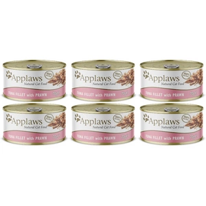 APPLAWS File de ton cu creveți în bulion de conserve 6x70g