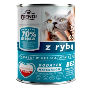 Frendi bucăți în sos delicat cu pește, 800 g, pentru pisici