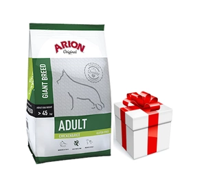 ARION Original Adult Giant Breed Chicken & Rice 12kg + surpriză pentru câinele tău GRATUIT!