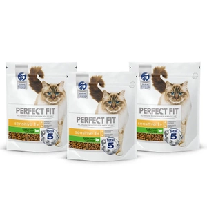 PERFECT FIT Sensibil 1+ cu curcan 3x750g