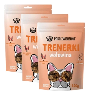 PAKA ZWIERZAKA - Trainers din carne de vită 3x120g