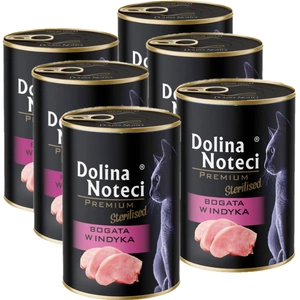 DOLINA NOTECI Premium pentru pisici sterilizate, bogată în curcan, 6x400g