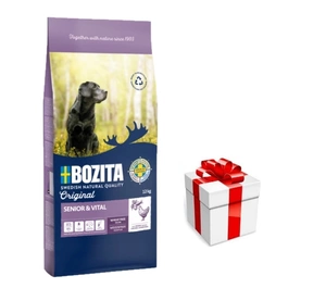 BOZITA Original Senior 12 kg + Surpriză pentru câini