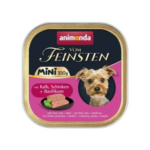 ANIMONDA Vom Feinsten mini adult vițel/șuncă/busuioc 100 g