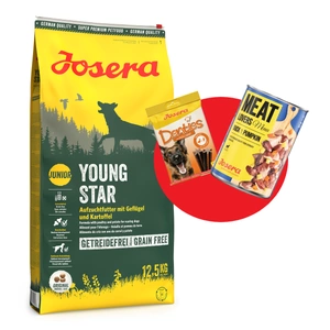 JOSERA YoungStar - Grain Free 12,5kg + 1x Denties & MeatLovers GRATIS!