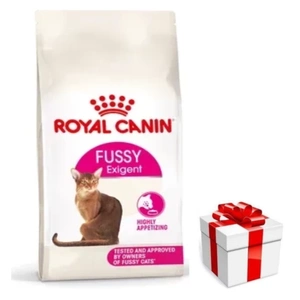 Hrană uscată ROYAL CANIN Fussy Exigent 4 kg pentru pisici adulte, mofturoase la mâncare + SURPRIZĂ PENTRU PISICĂ
