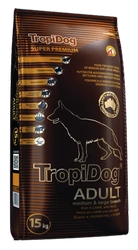 Tropidog Super Premium Adult Rase medii și mari Miel cu orez 15 kg