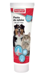 BEAPHAR-TOOTH PASTE 100G - pastă de dinți cu gust de ficat pentru câini și pisici