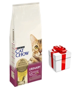PURINA Cat Chow Urinary Hrană bogată în pui 15 kg + Surpriză pentru pisica ta