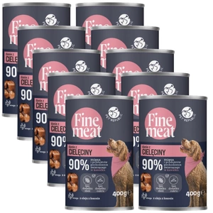 PetRepublic Fine Meat mâncare pentru câini cu carne de vițel 10x400g