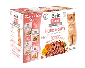 BRIT CARE Fileuri pentru pisici în sos mix 12x85g