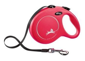 Flexi New Classic L Leash Tape 8 m până la 50 kg Roșu