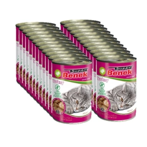 Super Benek KOT bucăți fără cereale cu curcan în sos 24x415 g